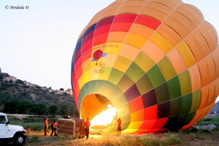 A Hot Air Balloon Safari in Jaipur, Rajasthan, India in New York, NY